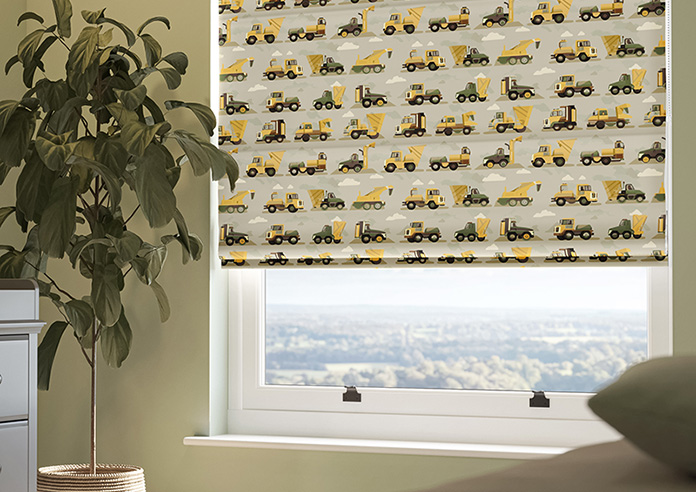 Construction Crew, Tarmac - Roman Blind - Image 5